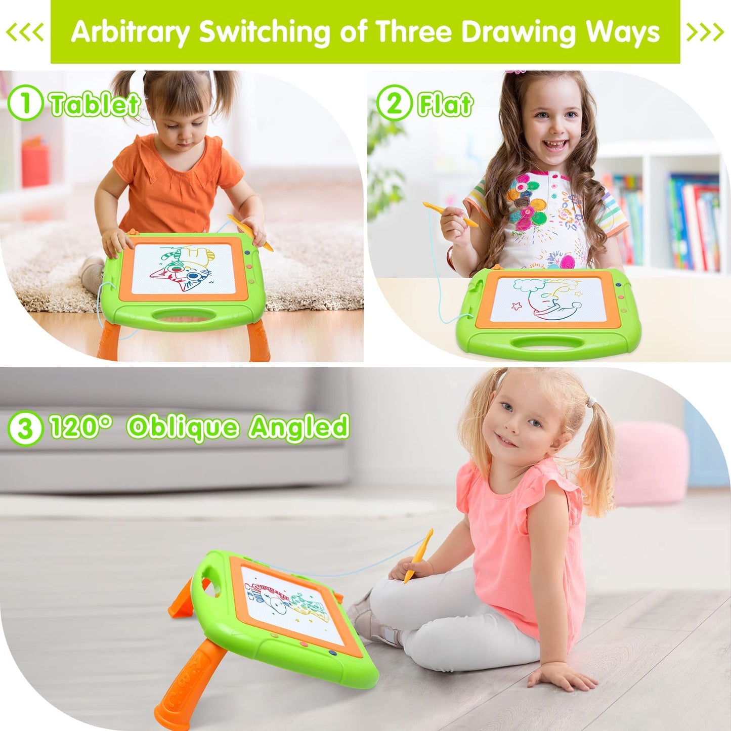 Toddler Girl Boy Toys,Magnetic Drawing Board Toddler Toys For 1-2 Year Old Girls Boys,Doodle Board Kids Toys For 1 2 3 Year Old