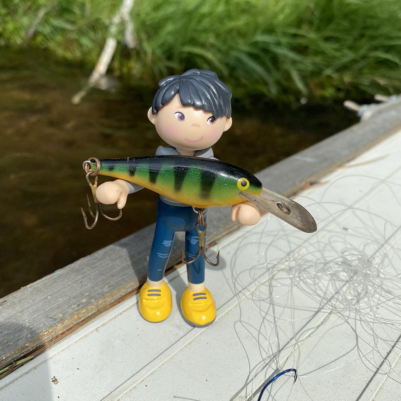 Haba Little Friends Liam - 3.75 Boy Dollhouse Toy Figure With Black Hair