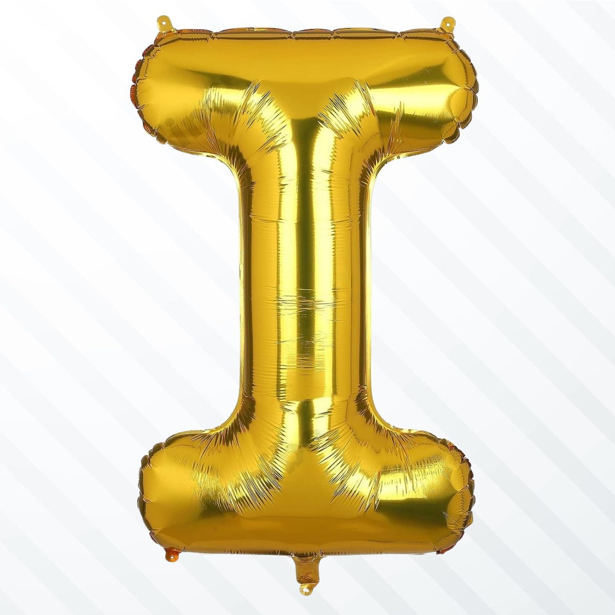 Flyloons Gold I Alphabets Letter Foil Balloons Perfect for Birthday Decoration Items, Anniversary, Bachelorette, Wedding, Farewe