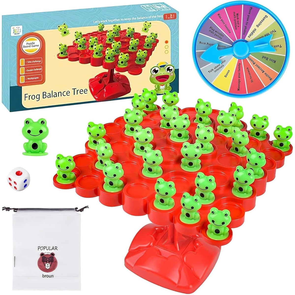 Space Enterprises Frog Balance Math Game for Kids | Educational Counting & Number Learning Toy | Preschool STEM Board Game with 