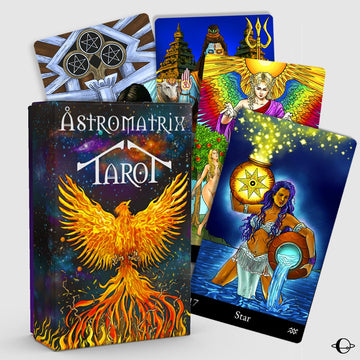AstroMatrix Tarot Deck - Modern Symbolism & Guide, Large Cardstock, Multicolor, Model Astrotar78c