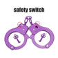 HUALIXUAN Metal Toy Handcuffs for Kids, Purple, 1cm, Model V001
