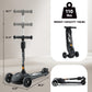 Glamup Kick Scooter For Kids Ages 3-14, 3 Wheel Scooter For Kids With Led Lights, Foldable Kids Scooter With Adjustable Height,