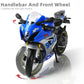 Risopen 1:12 Motorcycle Model For Suzuki Gsx R1000R Alloy Diecast Motorcycle Model Toy Mini Moto Gift(Blue)