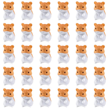 30 Pack Hamster Erasers for Kids,3D Take Apart Animal Eraser Desk Pets for Boys Girls Classroom Prizes,Game Reward,Easter Egg Fi