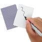Blue Panda 224 Blank Custom Cards With Checkered Diamond Backing For Diy Game Or Playing, Write On, 4 Decks (3 X 4 In) - Blank Playing Cards