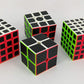 CFMOUR Speed Cube Set - 2x2, 3x3, 4x4, 5x5 Magic Puzzle Cubes, Smooth ABS Carbon Fiber, Kids' Toy Bundle,