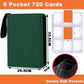 Card Binder 9 Pocket enhanced Zipper Trading Card Album 720 Cards Folders for Collectible MTG TCG Sports Cards Binder (Green)