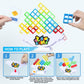 BBnote 48PCS Stack Game for mature-themed & Kids  Tetra Board Tower Games for Family Travel Party  2 Players Balance Stacking Toy  Team Toys Building Block