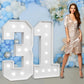 Marquee Numbers Large 31St-Birthday Decorations: 4Ft Light Up Number Party Decor 13 Year Old Women And Men Birthday Decoration B
