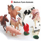 8 Pcs Big Animal Figurines Toys, Farm Realistic Plastic Animals Playset, Educational Preschool Learning Toy Playset For Kids Toddlers