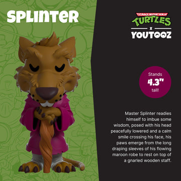 Youtooz Master Splinter Tmnt Figure 4.3' Inch Vinyl, Teenage Mutant Ninja Turtles Master Collectibles Splinter Figure By Youtooz Teenage Mutant Ninja Turtles Collection