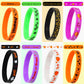 JUNEBRUSHS Halloween Party Favors, 24pcs Halloween Silicone Bracelets Rubber Wristbands for Halloween Party Decorations Trick or