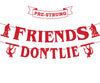 Stranger Birthday Party Decorations Red Glitter Friends Dontlie Banner Horror Theme Birthday Party Supplies for Home Room Wall 