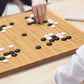 Yellow Mountain Imports Bamboo Go Game Set - 19x19/13x13, Melamine Stones, Bamboo Bowls, Classic Strategy Board Game, Black and White/Brown