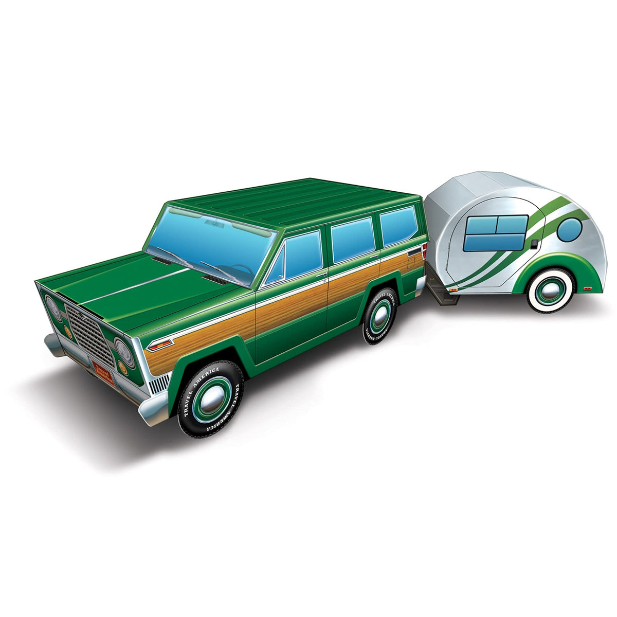 The Beistle Company 3D Travel America Road Trip Centerpiece