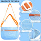 Beach Shell Bags for Holding Beach Shell, 3Pcs Seashell Collecting Bags with Adjustable Shoulder Straps, Sand Toys for Kids Pick