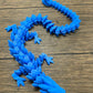 Munnygrubbers - Xl 26' Crystal Dragon Fidget Toy - Heavy Duty - 3D Printed Flexible Articulating Dragon Plastic Collectible Figurine - Surprise Egg Compatible - (Blue Dragon)