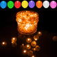 100pcs LED Orange Balloon Light Mini Tiny Led Lights, Small Round Led Ball Lamp for Paper Lantern Balloon Indoor Outdoor Party E