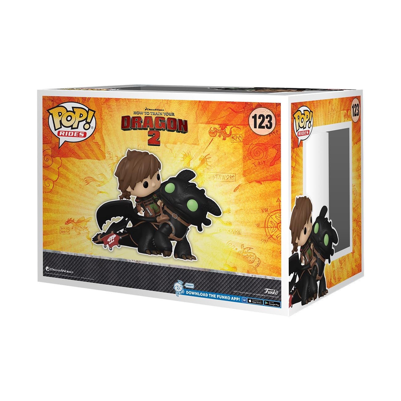 Funko Pop! Rides Dlx: How To Train Your Dragon - Hiccup With Toothless