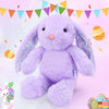 Vanlinny New Easter Bunny Stuffed Animal, Purple Bunny Plush With Glitter Spot Long Ears, Huggable And Soft Rabbit Plush Toy, Ea