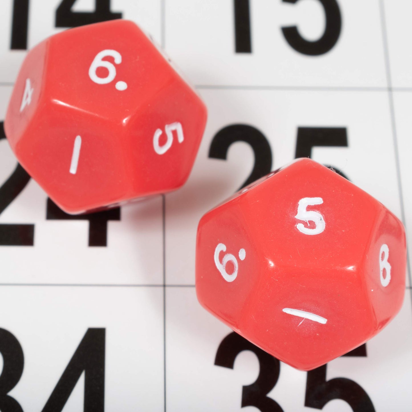 Learning Advantage Polyhedra Dice - 12 Sides - Set Of 12 - Hands-On Math Manipulative - Teach Numeracy - Math Games For Kids