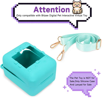 Silicone Cover Case With Lanyard For Bitzee Interactive Toy Digital Pet And Accessories