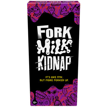 Hasbro Gaming Fork Milk Kidnap Game for mature-themeds Only  an mature-themed Party Game of Questionable Choices  Ages 17+  for 3 to 10 Players  Hilarious NSFW Card Games