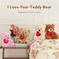Maogolan Small Teddy Bear With Red Heart, 12' I Love You Valentines Teddy Bear Stuffed Animal,Velvet Red Heart Bear Gift For Kids,Girlfriend,Wife