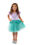 Little Adventures Mermaid Party Dress Up Costume - Machine Washable Child Pretend Play Party Dress (Small Age 1-3)