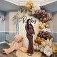 Jobkoo Brown Balloons 12 Inch, 50 Pcs Light Brown Balloon Coffee Chocolate Brown Latex Balloons Matte Tan Caramel Mocha Helium B
