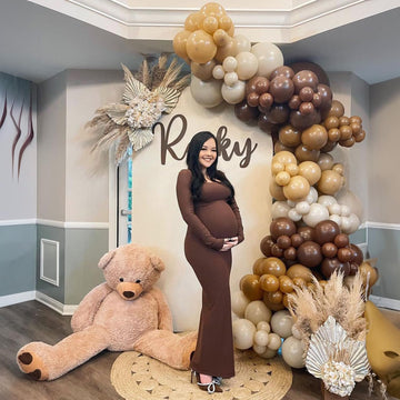 Jobkoo Brown Balloons 12 Inch, 100 Pack Light Brown Balloon Coffee Chocolate Brown Latex Balloons Matte Tan Caramel Mocha Helium