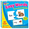 Trend Enterprises: Fun-To-Know Puzzles: Easy Words, Learn Basic Words & Matching Pictures, 20 Two-Sided Puzzles, Self-Checking,