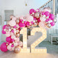 Bezente Hot Pink Latex Party Balloons - 150 Pack 5 Inch Matte Small Pink Helium Balloons For Wedding Baby Shower Valentine'S Day