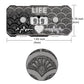 Life Counter Twin Digits Dragon Scale Pattern Designed 2 X 4 Cm (0.787 X 1.57 In) For Cedh Game And Other Mtg Dual Game Made Of