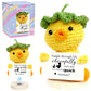 homyfort Positive Crochet Duck, for Mom, Emotional Support Animal for Friends, Birthday Gift for Boyfriend Girlfriend Wife Husba
