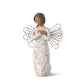 Willow Tree Remembrance (Darker Skin) Angel, Memories, Hold Each Safely In Your Heart, Carved With Symbols To Remind Us Of Loved Ones, Gift Of Support And Sympathy, Sculpted Hand-Painted Figure