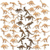 Ppxmeeudc 48 Pcs Dinosaur Fossil Skeletons Assorted Dinosaur Skeleton Toy Figures Dino Bones Educational Gift For Science Play Dino Sand Dig Party Favor Decorations