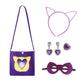 Yodison Superhero Dress Ruffle Sleeve Casual Kitties Dresses For Halloween Birthday Party Cosplay With Accessories For Fans (140