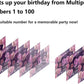 IMISI 80th Birthday Decorations - Pink Polyester Happy Birthday Banner for Women