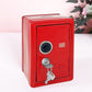 Kid Safe Piggy Bank, Metal Safe With Key, Money Saving Box For Children, Boys Girls Best Gift (Red- Rectangular)
