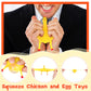 Civaner 6 Pieces 10 Cm Funny Rubber Chicken Keychain Novelty Laying Egg Chicken Stress Relief Toys For Venting Anger And Releasing Stress