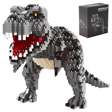 Csnrhg Dinosaur Tyrannosaurus Rex Model Decor Micro Mini Blocks Velociraptor Building Blocks Toy Birthday For Age 6+ Children Ad