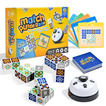 Ladvatkin Wooden Match Puzzle Game 4.0 Popular Board Games For Family Night, Pattern Matching Puzzle Game, Block Match Puzzles B