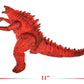 Twcare Fire Godzilla Vs. Kong 2021 Toy Burning Action Figure: Flaming King Of The Monsters, Movie Series Movable Joints Soft Vinyl, Travel Bag