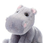 The Petting Zoo Hippo Plush Toy, 9-Inch Gray Stuffed Animal, Small Size, Model 420102 for Kids