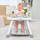 Time Followers 4-in-1 Baby Activity Center | 3 Stage Grow Stationary Standing Toddler Play Table | Tummy Time,Exersaucer, Jumper