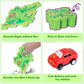 Yooyid Plastic Puzzles For Kids Ages 3-5 With A Cute Vehicle, Toddler Puzzle Track Play Set Gift, Race Tracks For Kids 3-5, Toys
