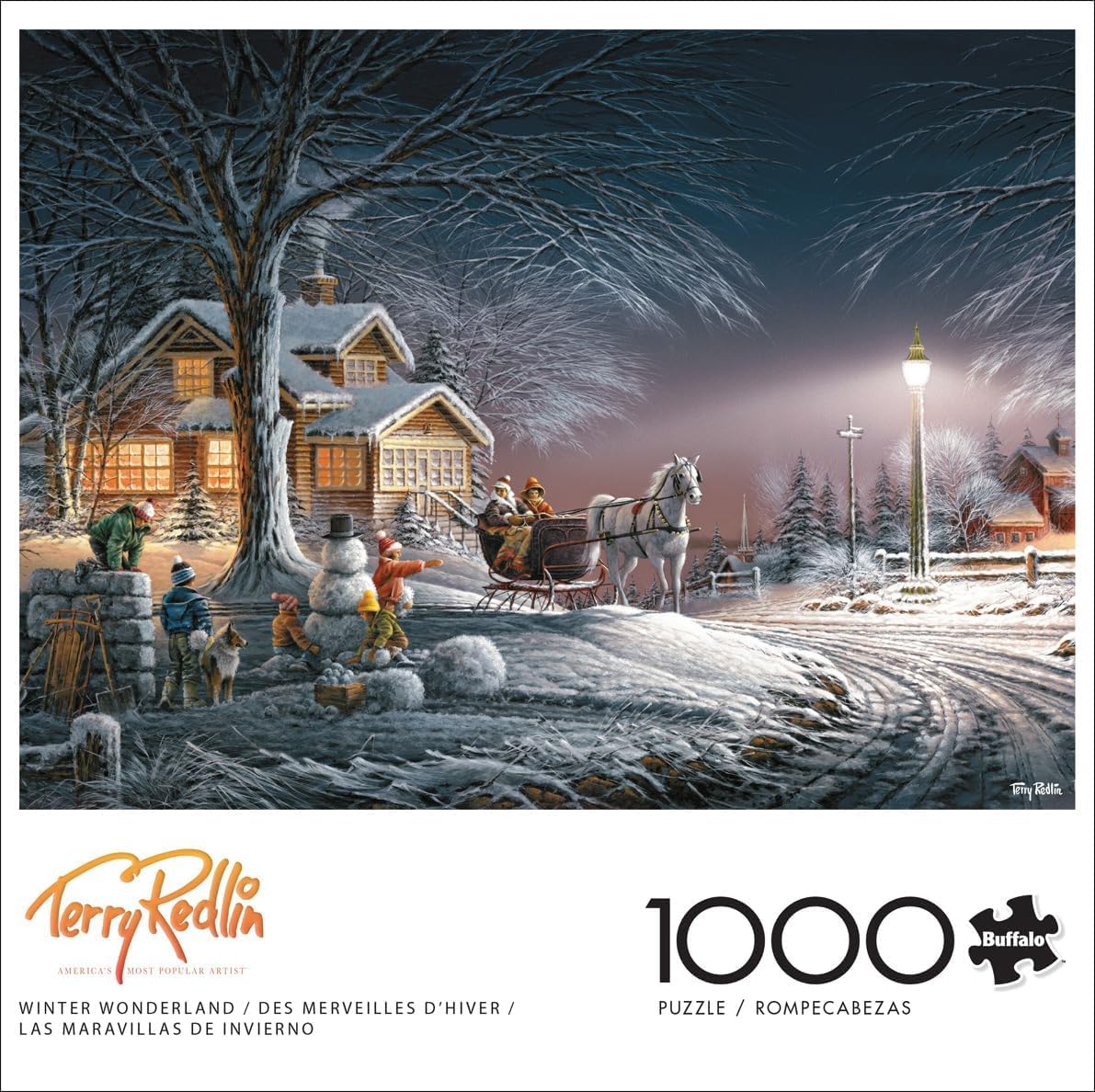 Buffalo Games - Terry Redlin - Winter Wonderland - 1000 Piece Jigsaw Puzzle For Adults -Challenging Puzzle Perfect For Game Nigh