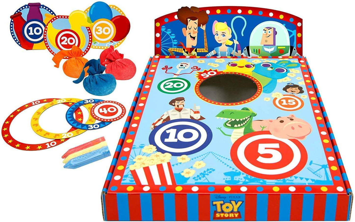 Mattel Toy Story GFL62 Carnival Chalk Activity Games, Multi Color, 1 Count, Durable Chalk Fun for Kids